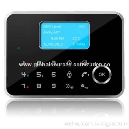 Quad Band GSM Security Alarm System with Touch Keypad, Temperature Sensor/PSTN/SMS